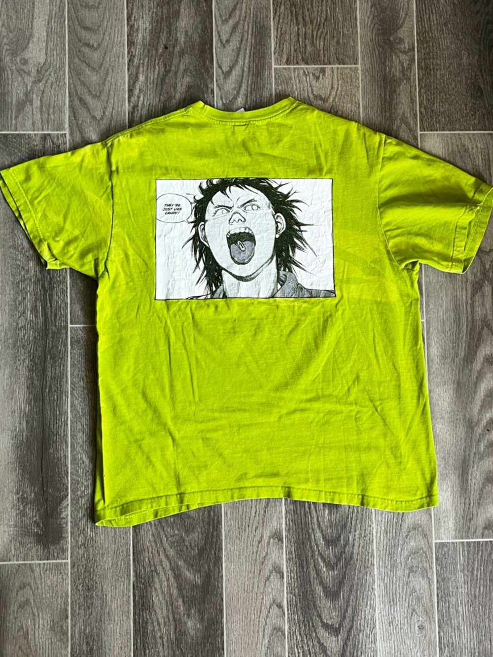 Supreme Akira candy tee in lime green size L